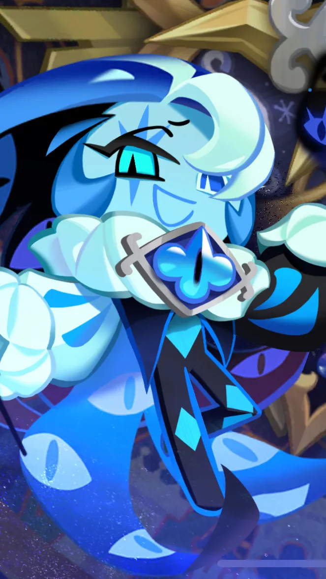 ai character: Shadow milk cookie background