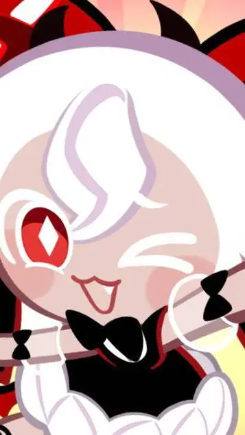 ai character: candy apple cookie background