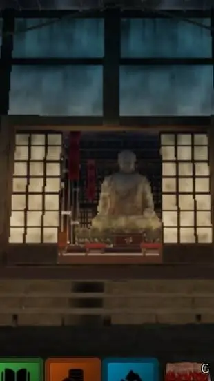 ai character: senzai temple background