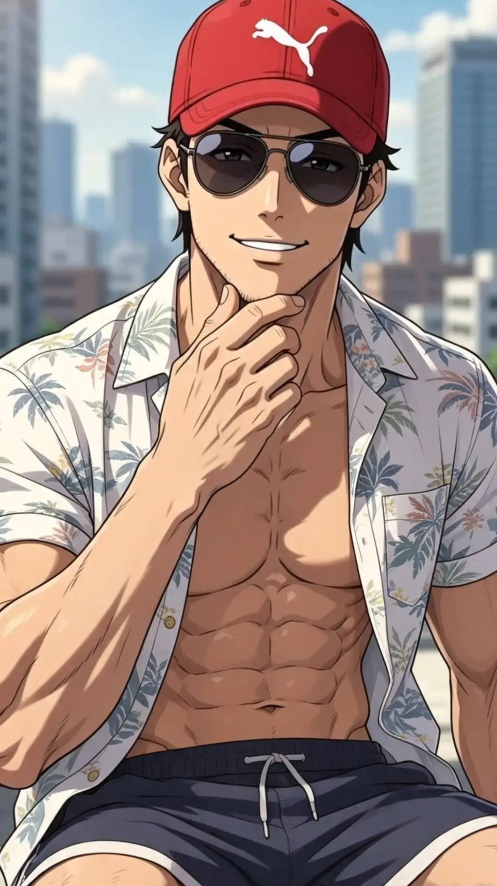 ai character: adam💪  background