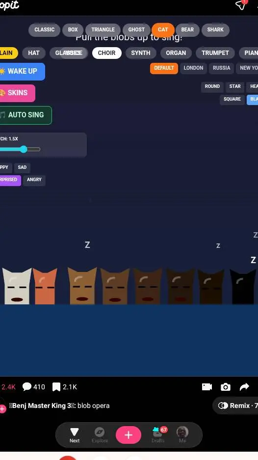 ai character: sprunki  background