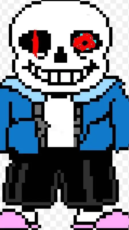 ai character: infinity sans background