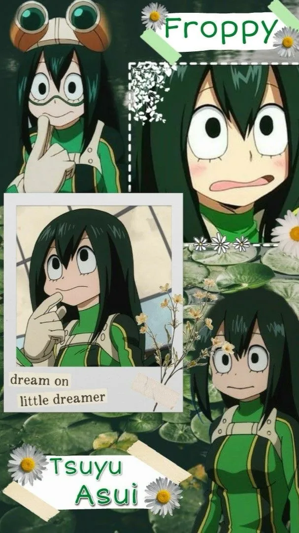 ai character: Tsuyu Asui background