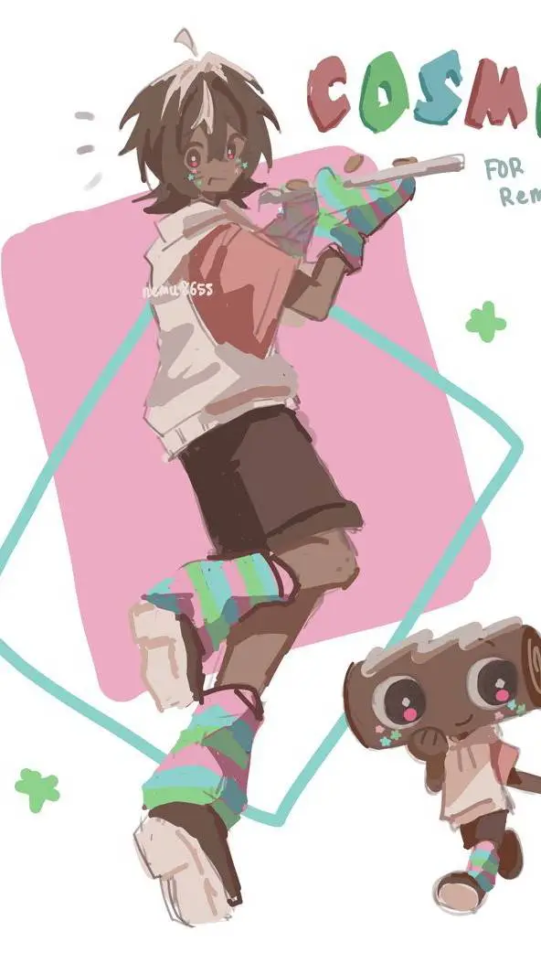 ai character: 🥮- Cosmo -🍫 background