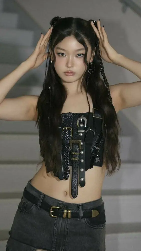 ai character: Yoonchae Katseye  background