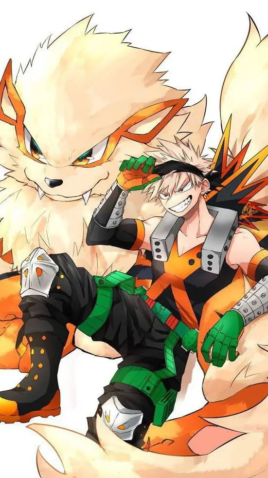 ai character: 💥Bakugou pets🧡 background