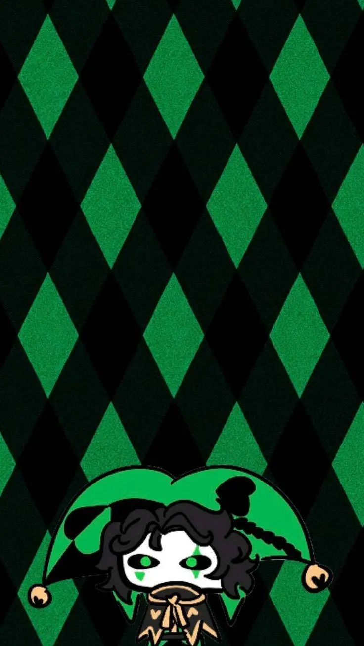 ai character: Harlequin  background