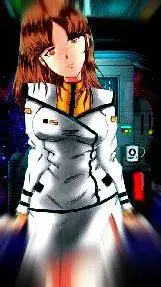 ai character:  Lisa  Hayes anime background