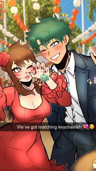 ai character: MHA~Prom background