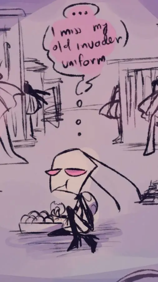 ai character: Zim prazr AU background