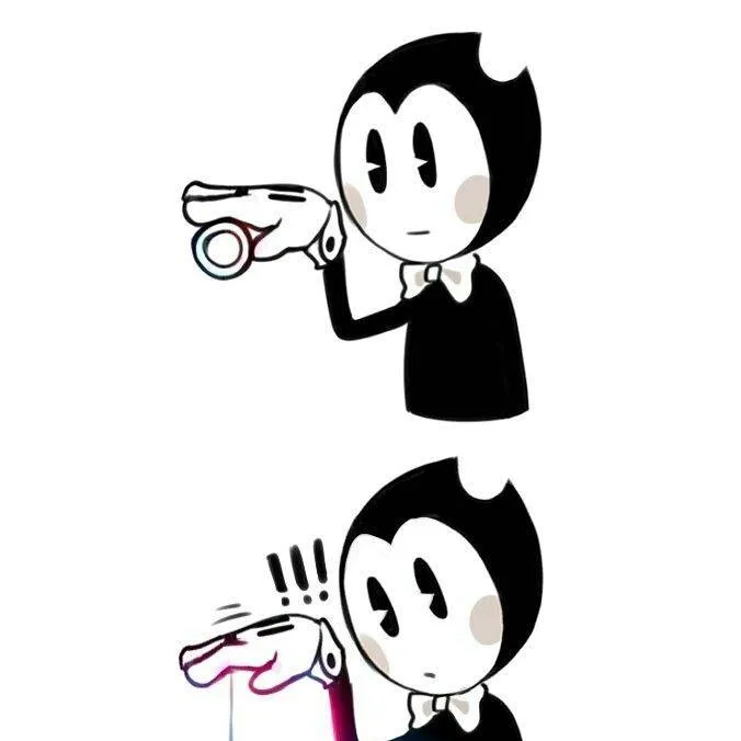 chat with ai character: cuphead x bendy 