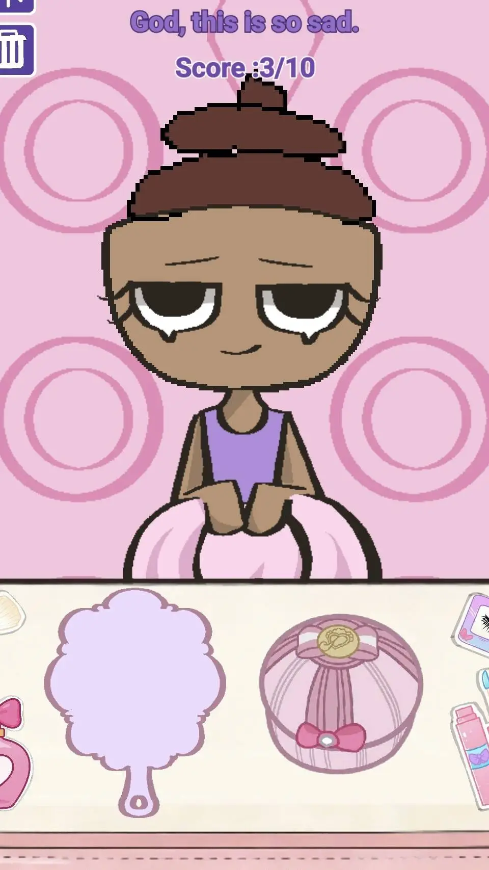 ai character: shell vision.  background