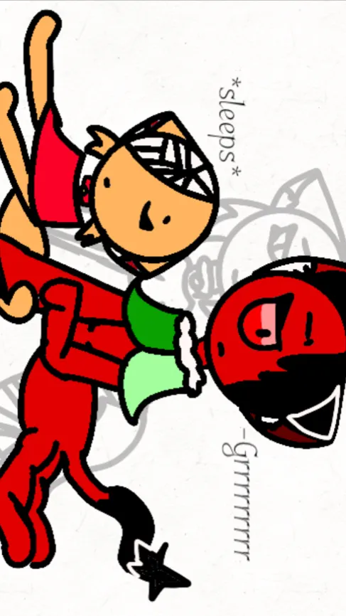 ai character: T.G x T.B(cat) background