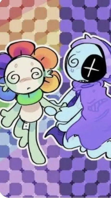 ai character: dandy and astro... background