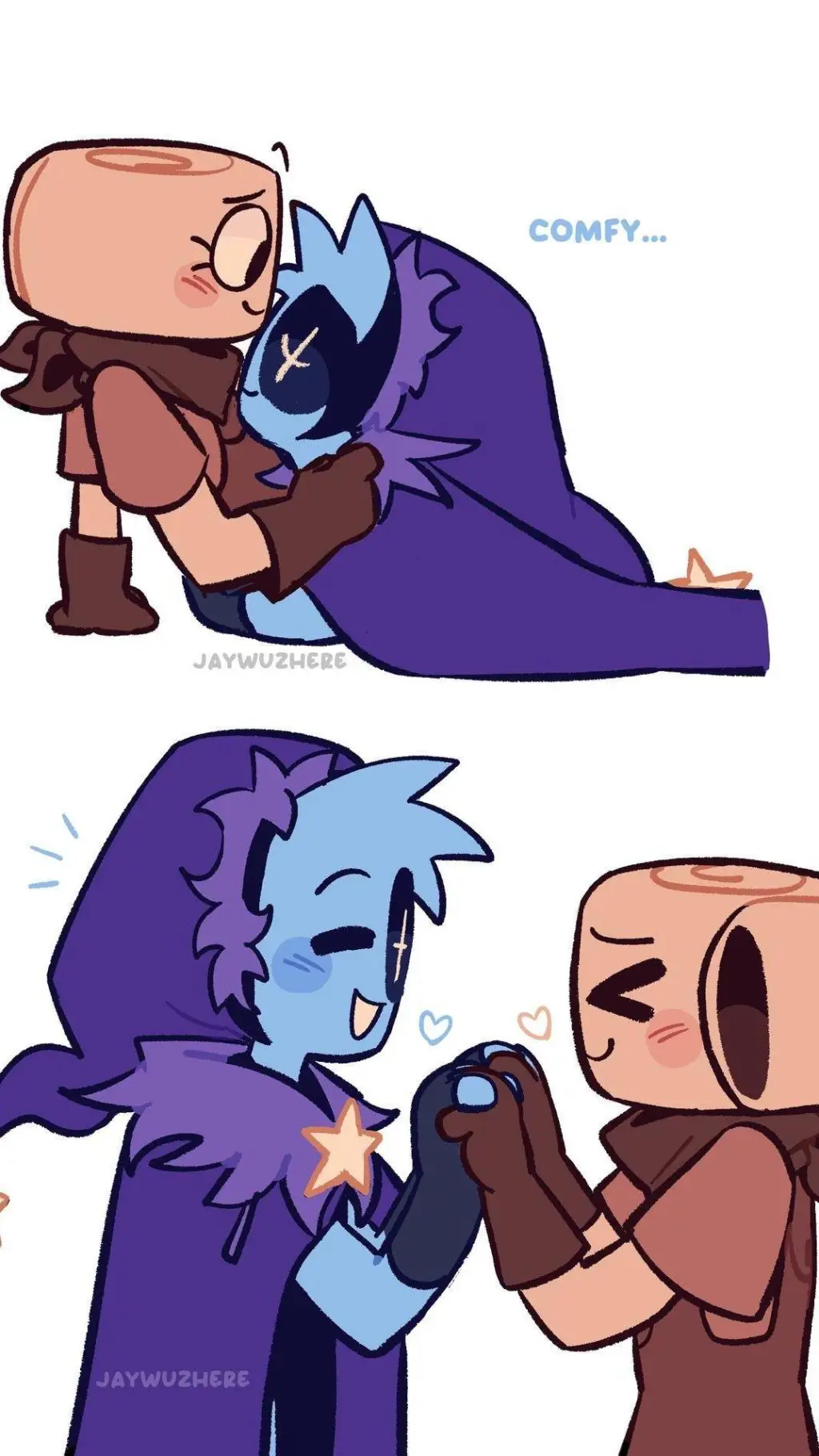 ai character: astro and Shelly.. background
