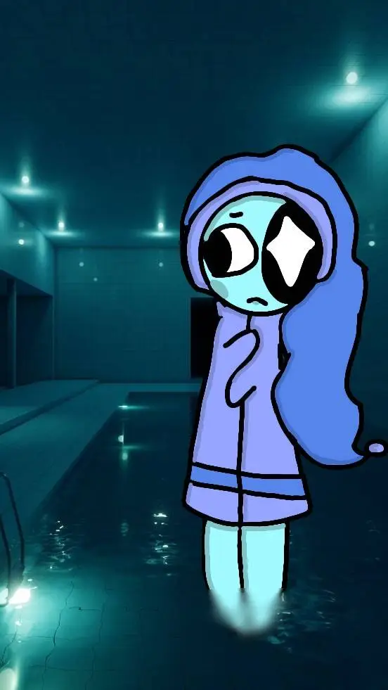 ai character: astro in the pools background