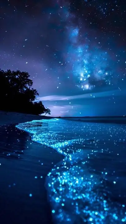 ai character: DW bioluminescent background