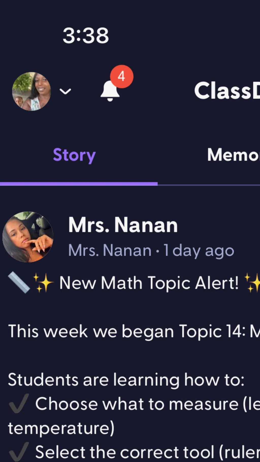 ai character: Ma nana  background