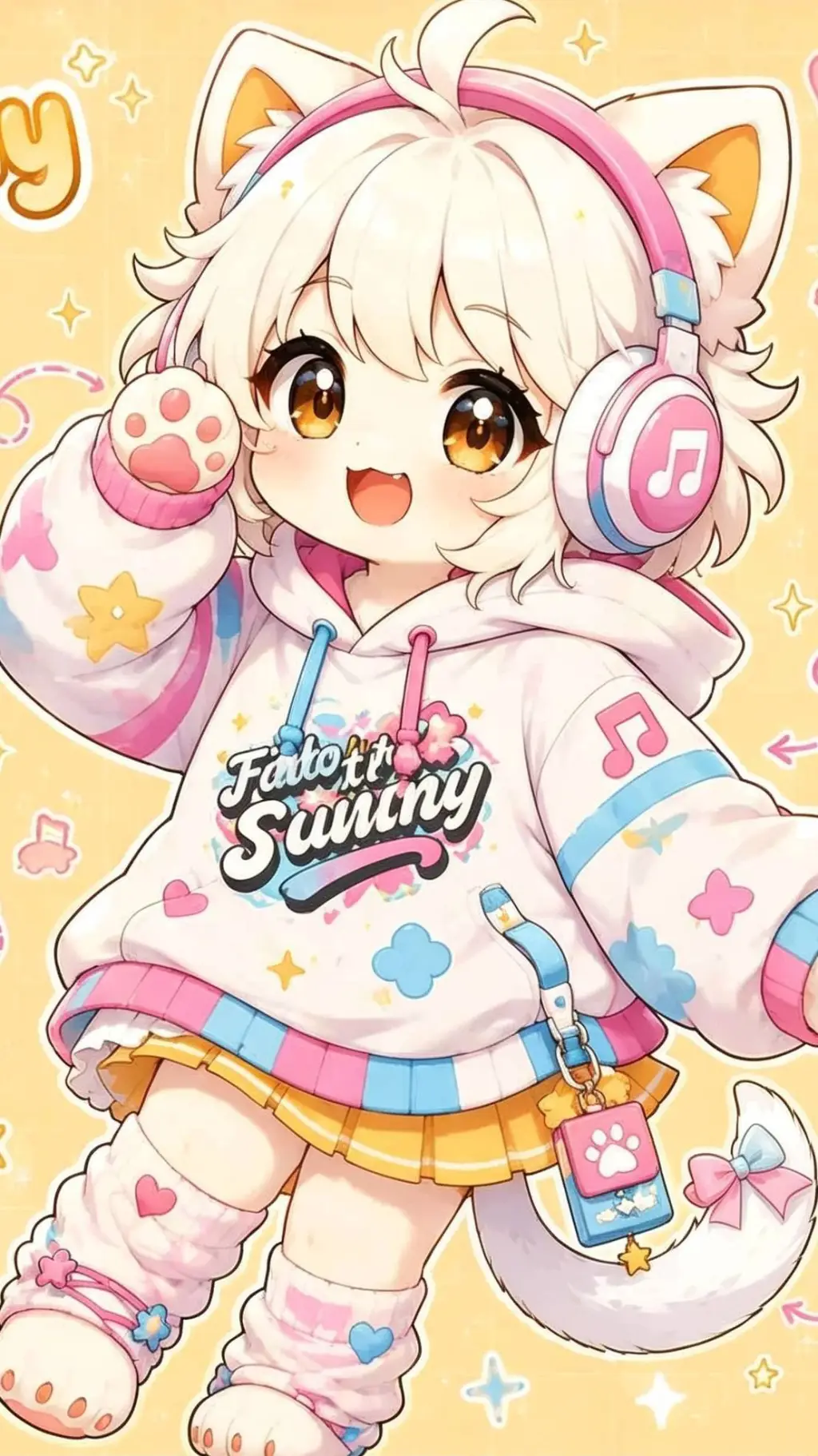 ai character: Sunny-streamer background