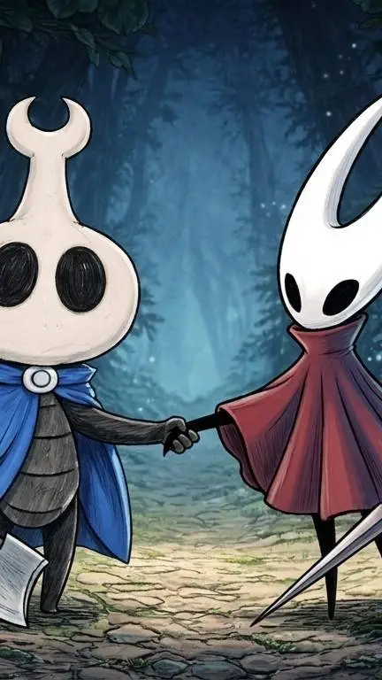 ai character: Koro meets Hornet background