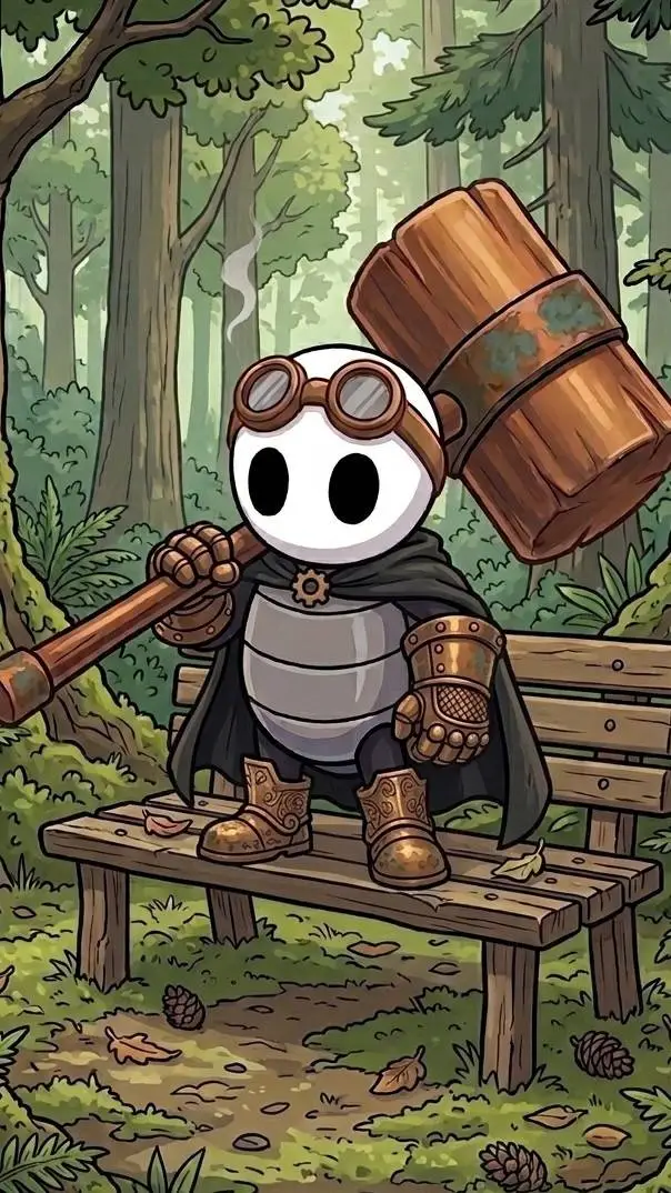 ai character: ⚙️Scrap-knight⚙️ background