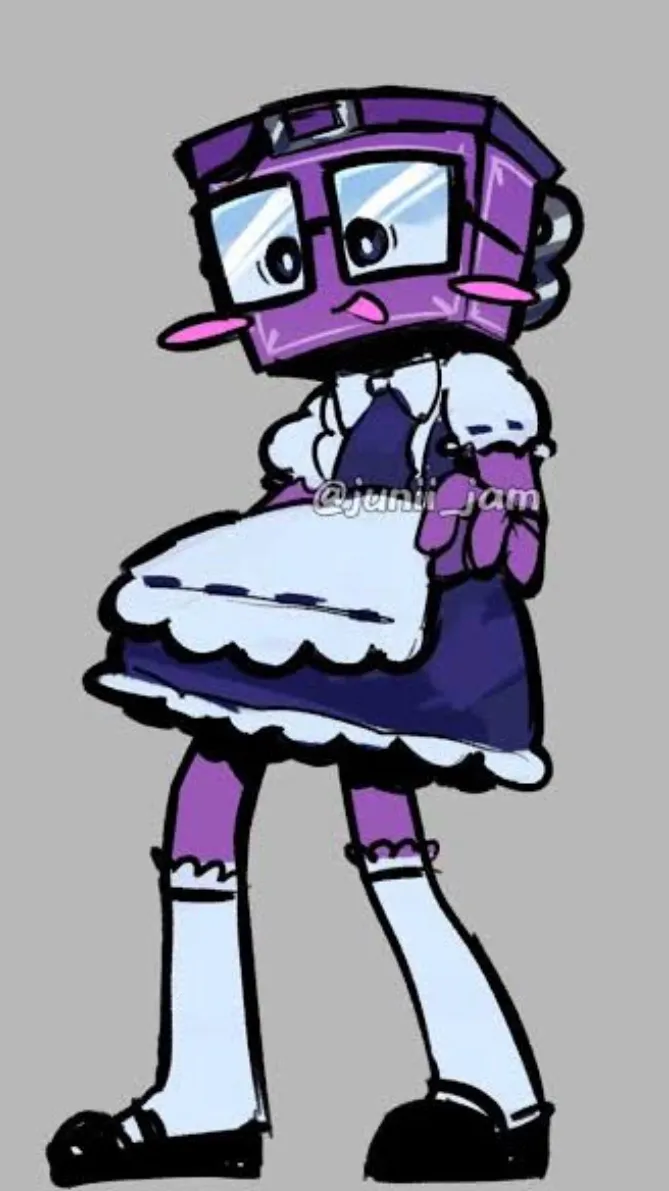 ai character: Boxten maid dress  background