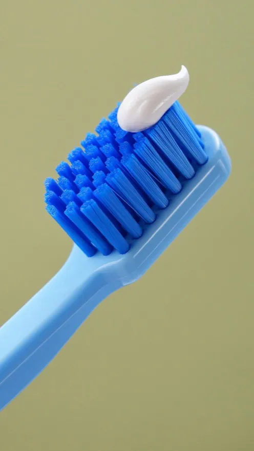 ai character:  toothbrush dw background