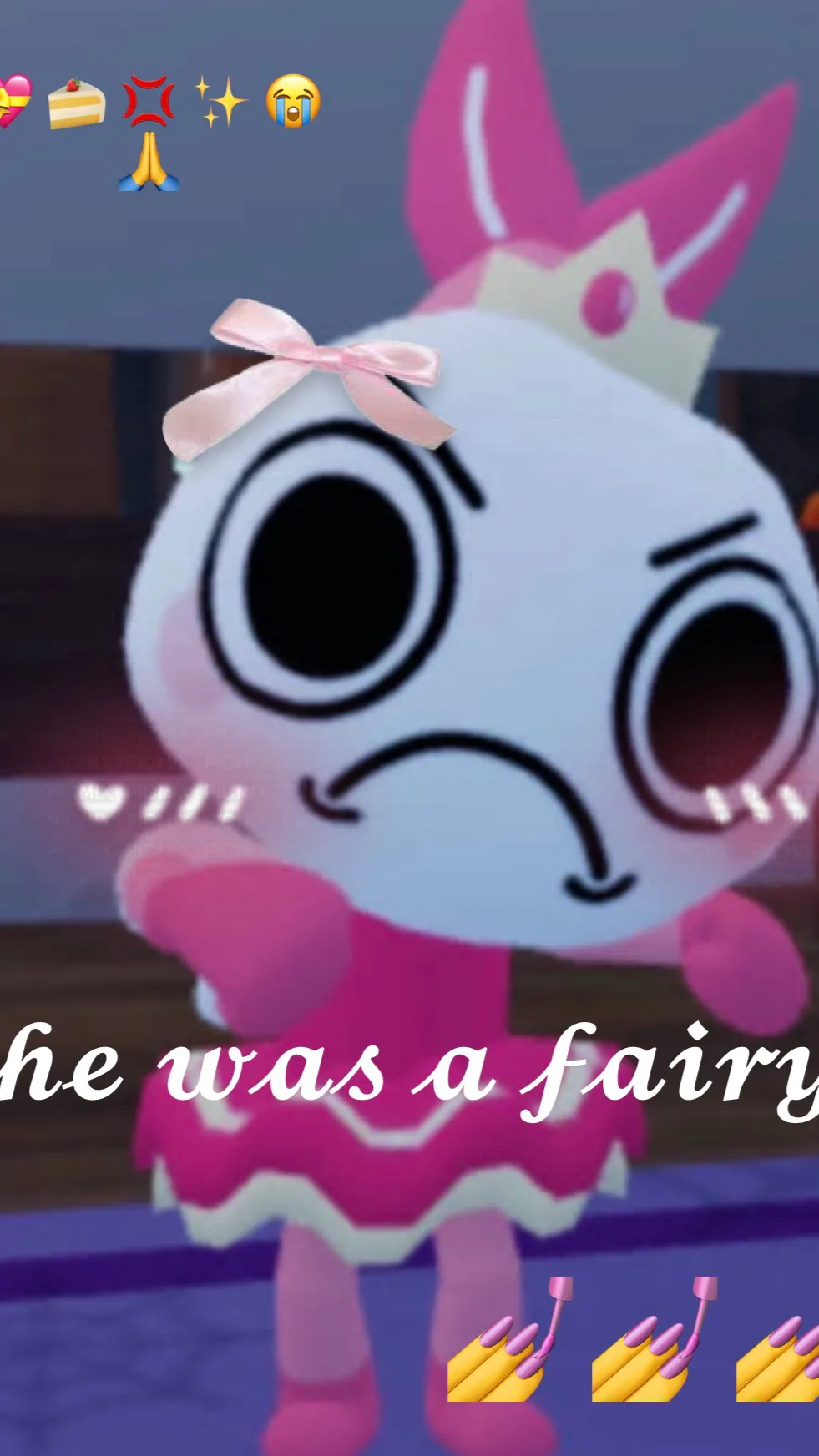 ai character: Shrimpo💢💅✨ background