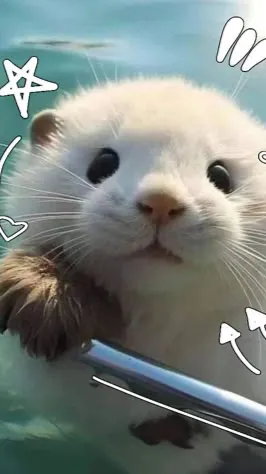 ai character: Random Sea Otter background