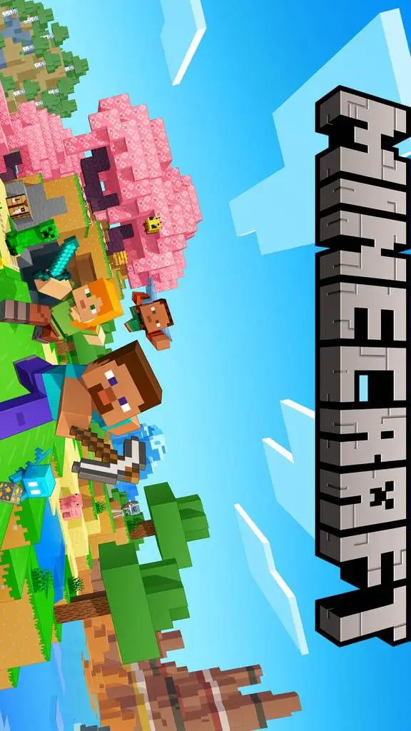 ai character: Minecraft background