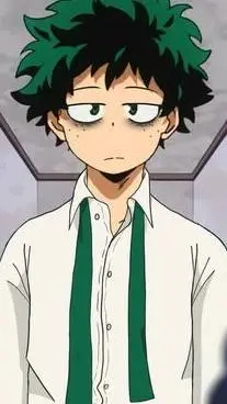 ai character: Tired Deku background