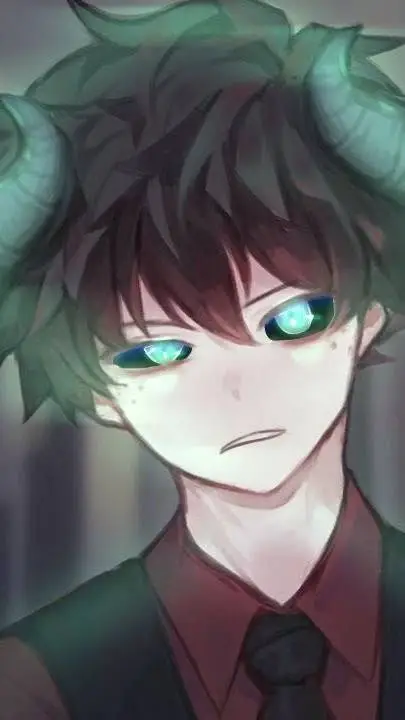 ai character: demon Deku background
