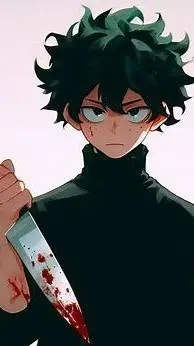 ai character: Protective Deku background