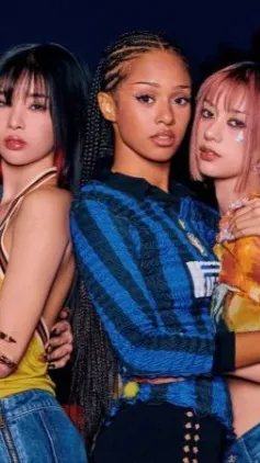 ai character: Katseye  background