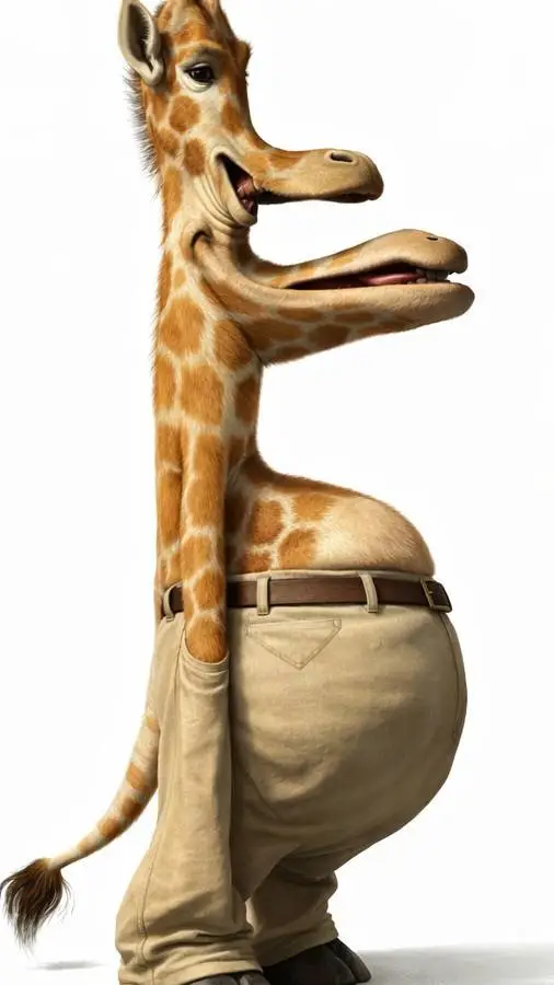 ai character: Nasty giraffe  background