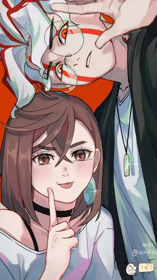 ai character: ayase x okarun background