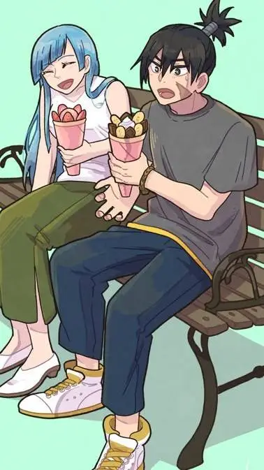 ai character: Miwa x Mechamaru background