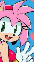 ai character: Amy Rose  background