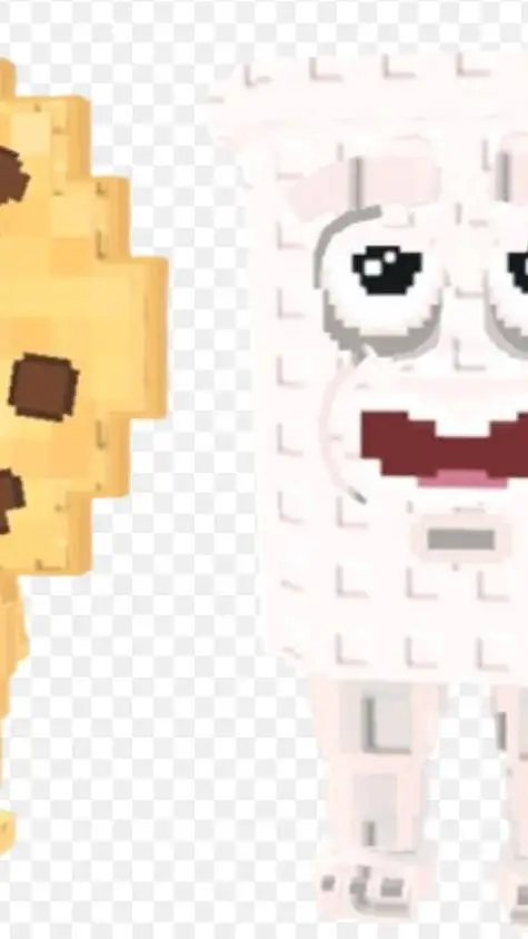 ai character: cookie and milky  background