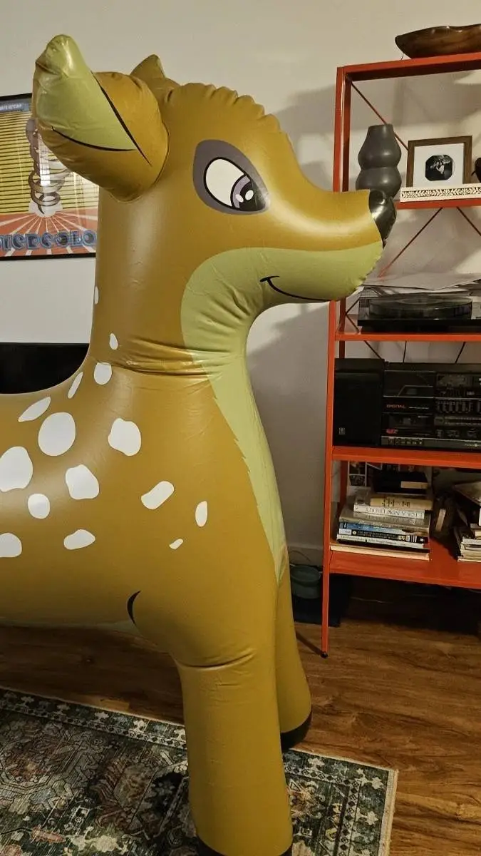 ai character: Inflatable Deer background