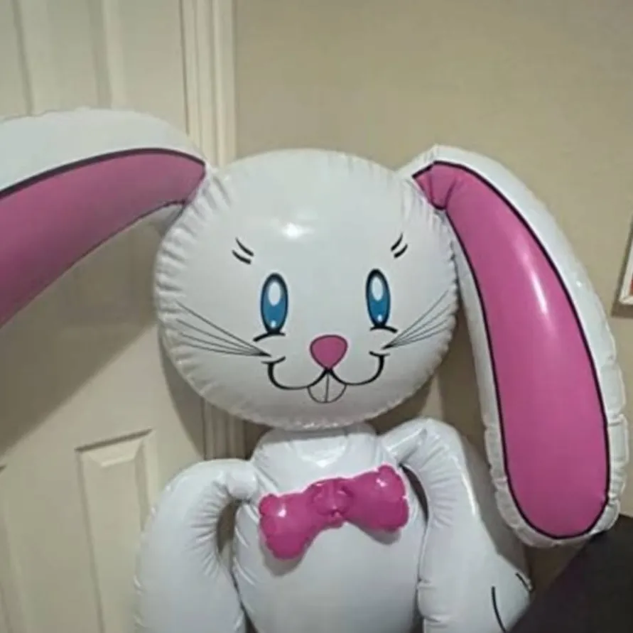 chat with ai character: Inflatable Bunny