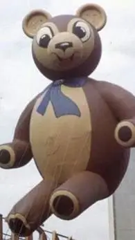 ai character: Bear Balloon background