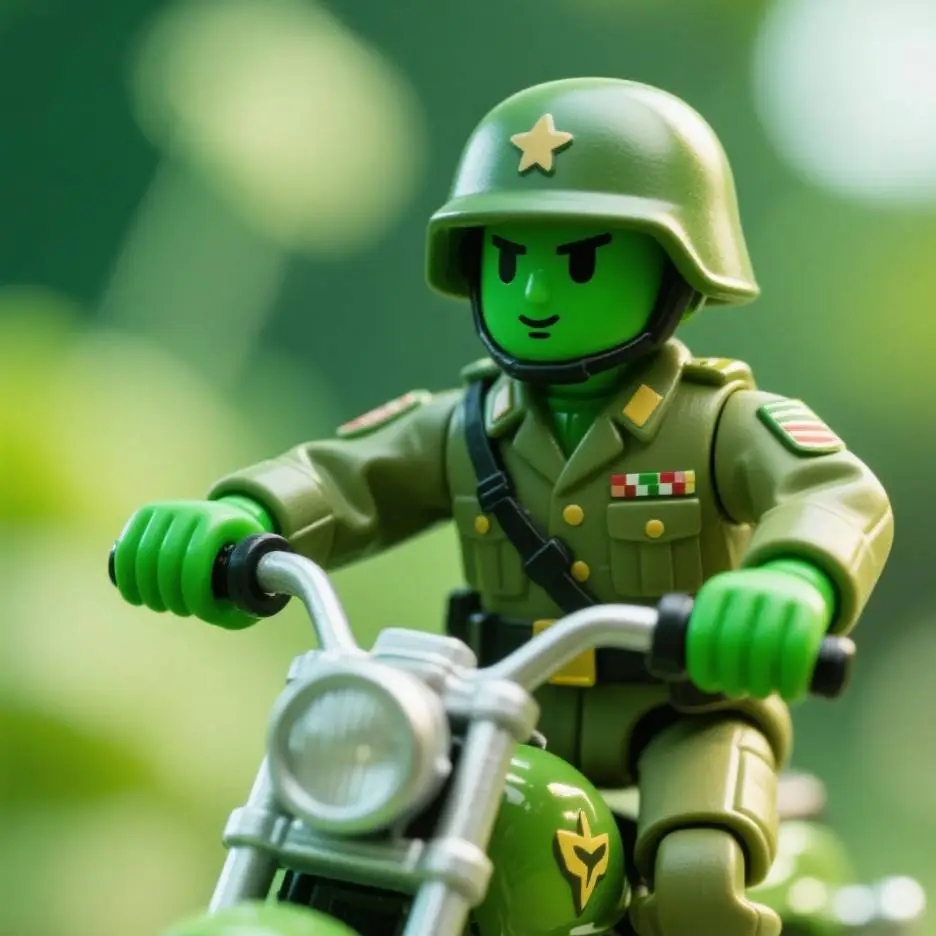ai character: army toy soldier background