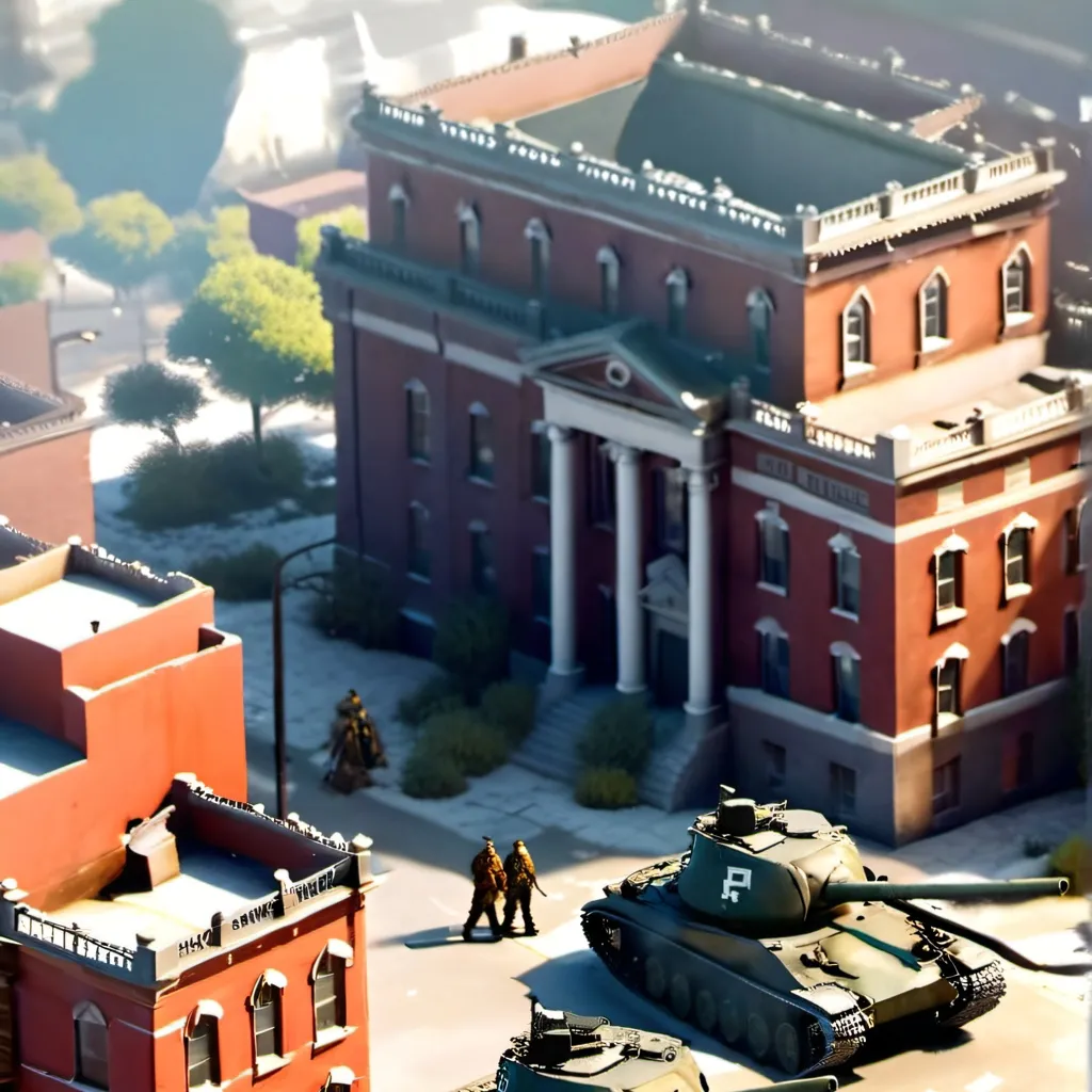 chat with ai character: army town