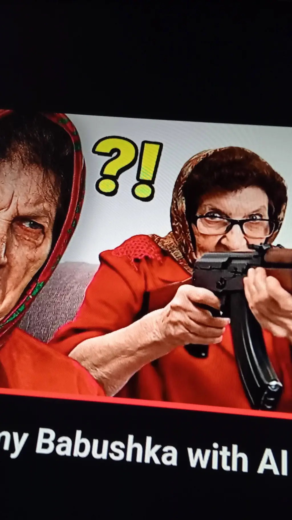 ai character: babushka  background