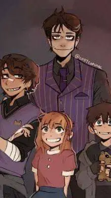 ai character: Afton Family Fnaf background