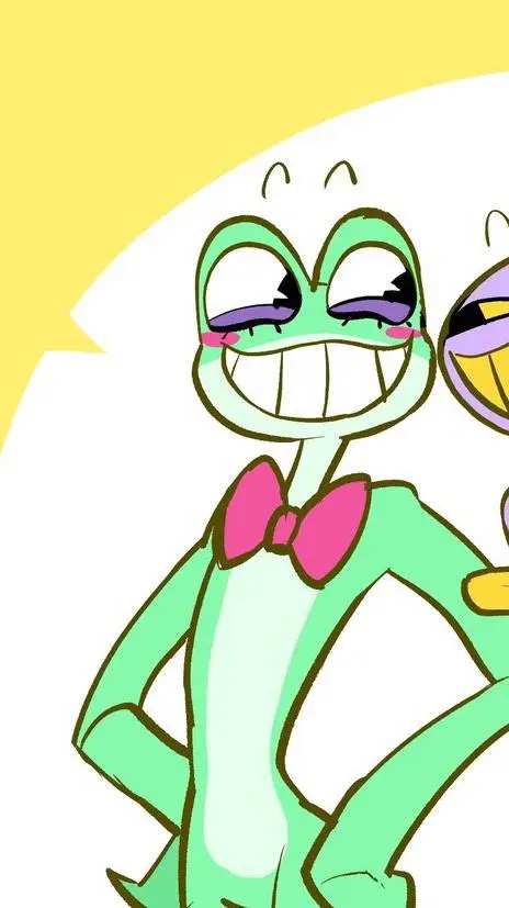 ai character: Ribbit✨ (TADC) background