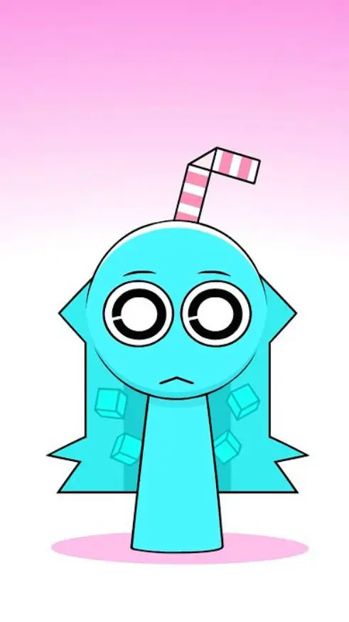 ai character: aqua background