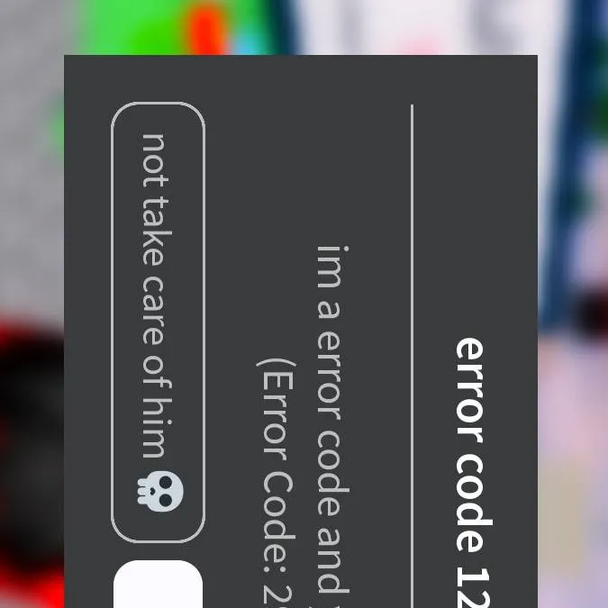 chat with ai character: error code (me) 