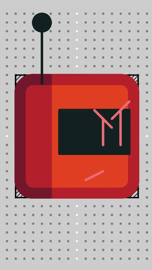 ai character: red blox background